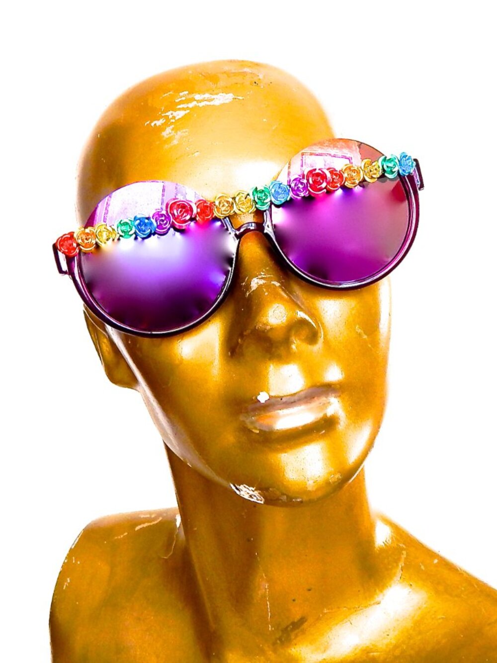 GASOLINE GLAMOUR GROOVE IS IN THE HEART ACID PEEKABOO GLASSES 🌈🪩🔮
